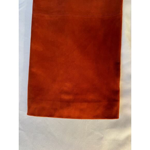 Vince Pants Size 6 Fall Culottes Suede Wide Leg Cropped in Brick Red Orange - Picture 8 of 16